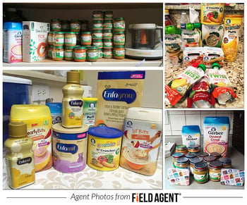 Agent photos of baby food