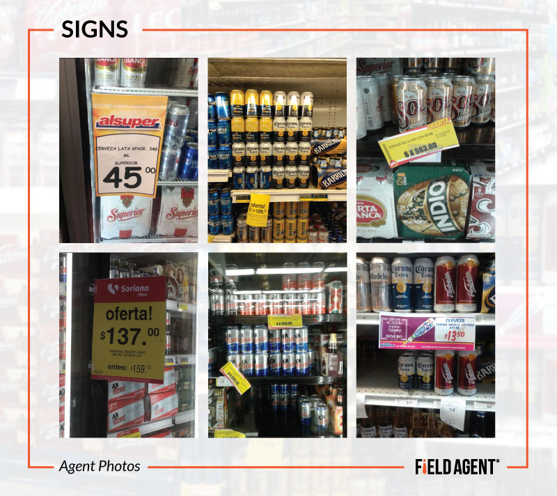 Beer Display Audits - Signs 