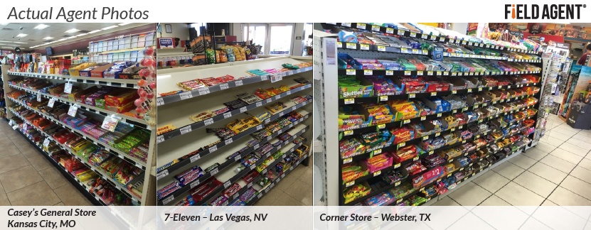 Actual Agent Photos of the Candy Aisle at Convenience Stores