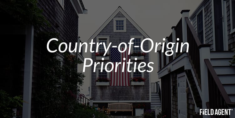  Country-of-Origin Priorities 