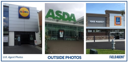 U.K. Agent Photos - Outside Photos of Lidl, ASDA, & Aldi 
