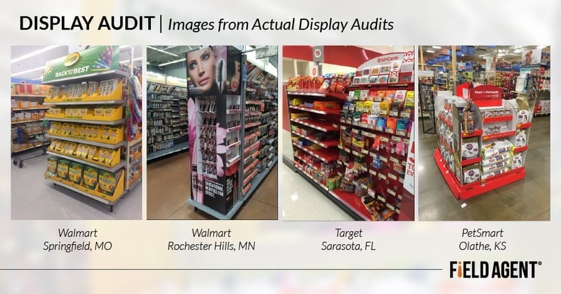 Promotional Display Audit, Images from actual display audits