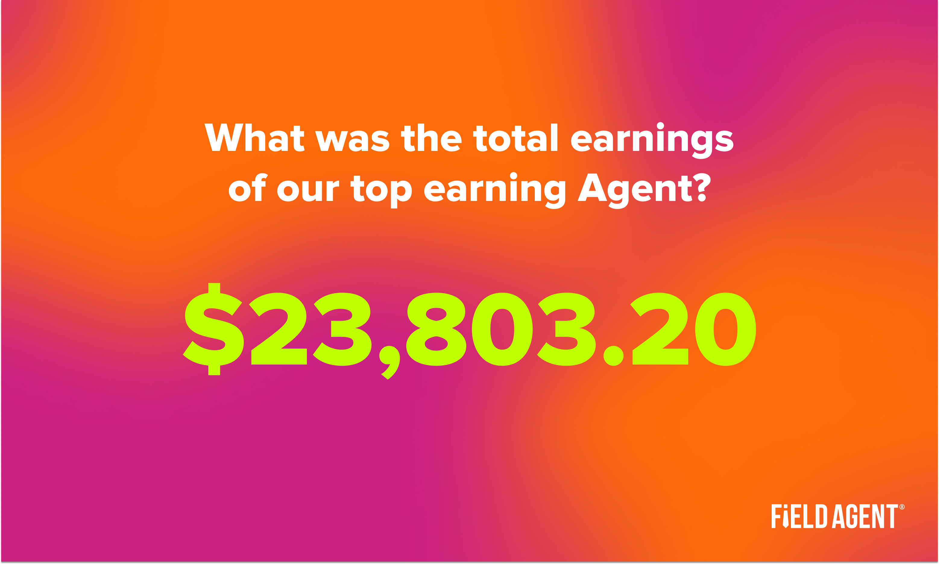 top earnings of top earning agent