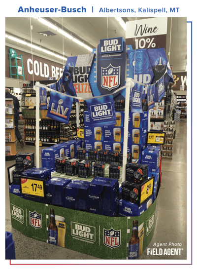 Anheuser-Busch 2021 Super Bowl Display