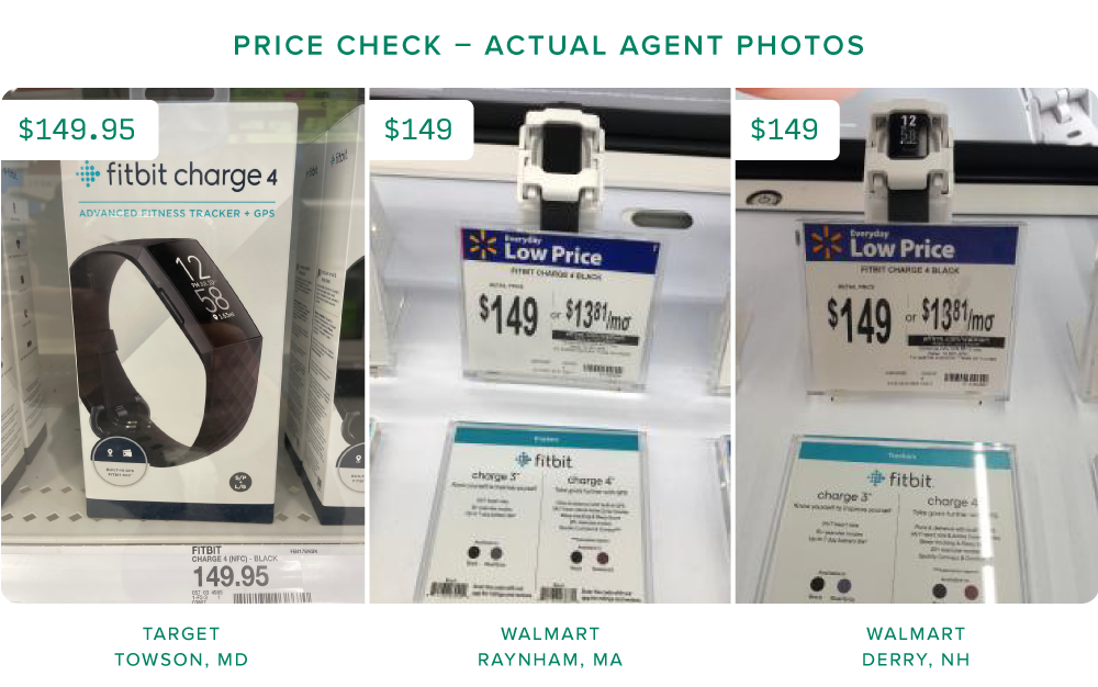 Field Agent Price Checks give you visibility to prices in stores.