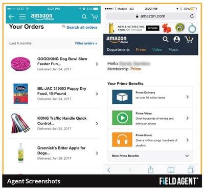 Amazon Prime Members Agent Screenshots