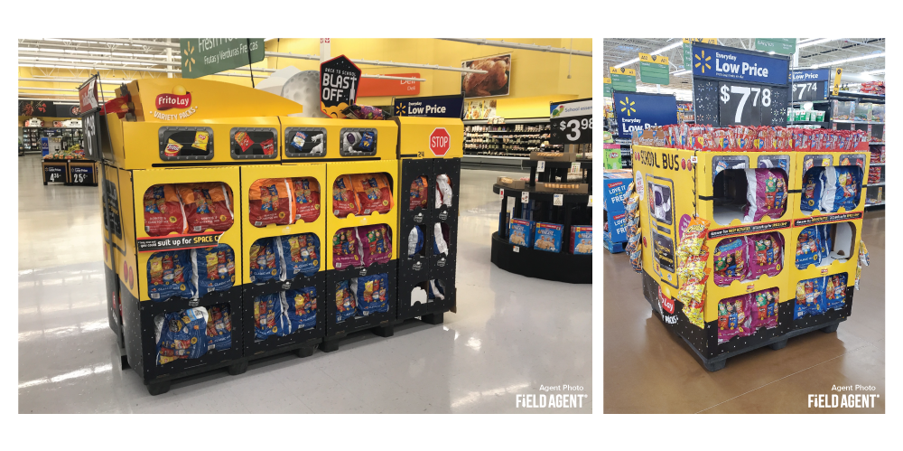 Back-to-School Frito-Lay School Bus Displays