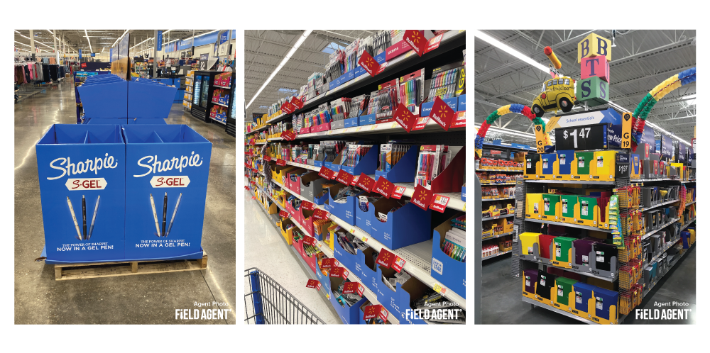 Back-to-School Walmart Displays