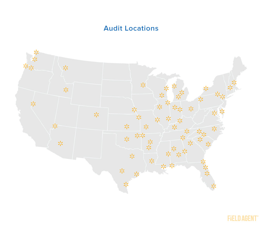 Coronavirus Walmart Audit Locations Map
