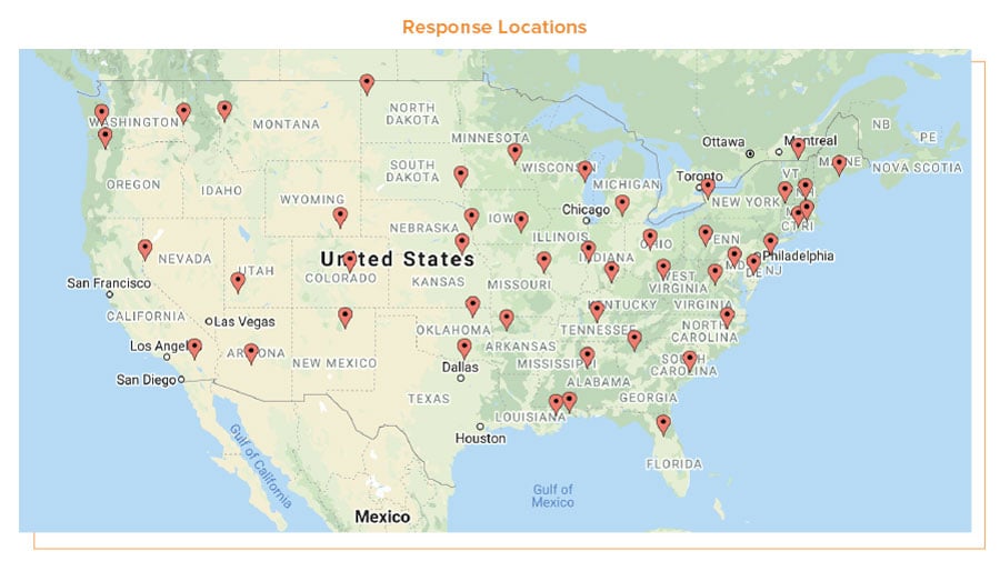 Halloween Response Locations