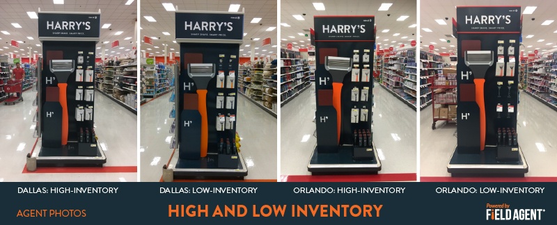 High and Low Inventory Displau Audits Agent Photos 