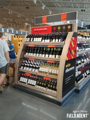 Lidl Wine Display Agent Photo