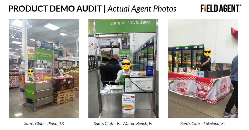 In-Store Product Demo Audit: Actual Agent Photos