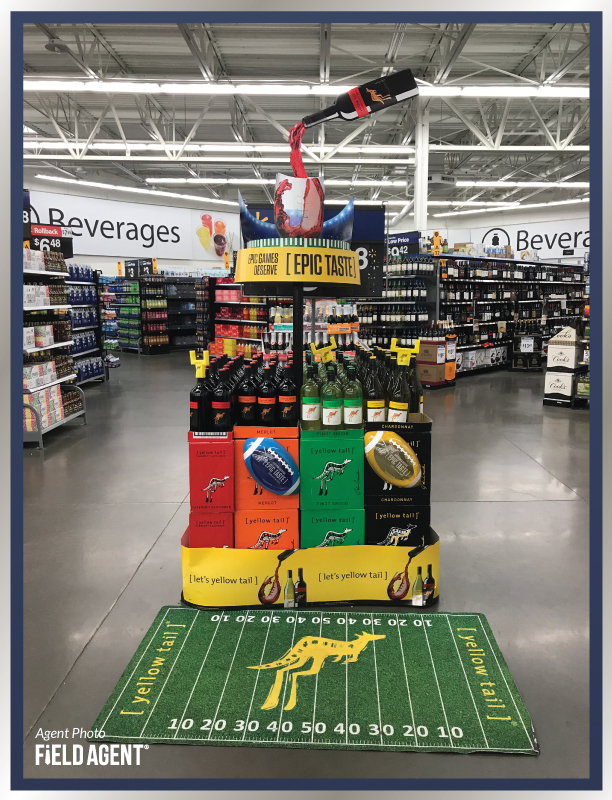 Super Bowl Display Agent Photo Yellow Tail Wine