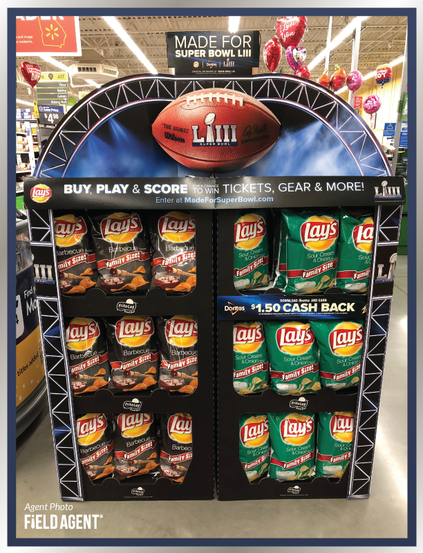Super Bowl Display Agent Photo Lays Chips