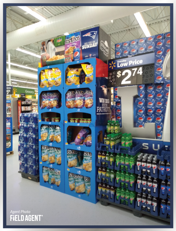 Super Bowl Display Agent PhotoTostitos Chips Lays Pepsi Mountain Dew