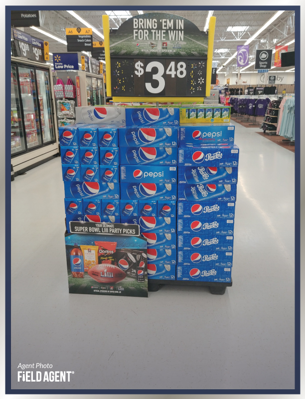 Super Bowl Display Agent Photo Pepsi