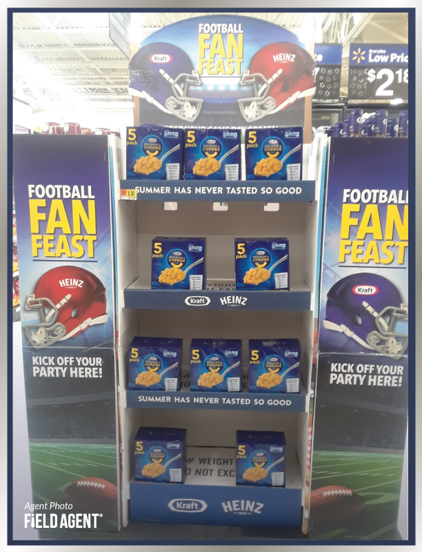 Super Bowl Displays Field Agent Kraft Heinz