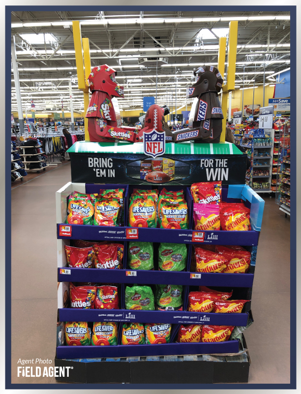 Super Bowl Display Agent Photo Skittles Starburst Live Savers