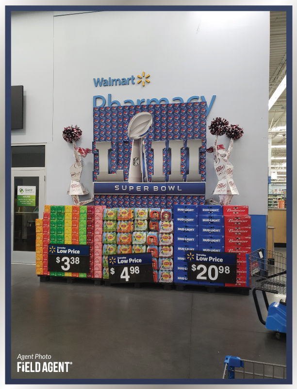 Super Bowl Display Agent Photo Bud Light Tea