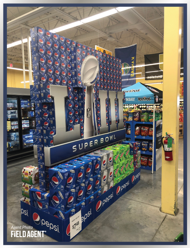 Super Bowl Display Agent Photo Pepsi Mountain Dew