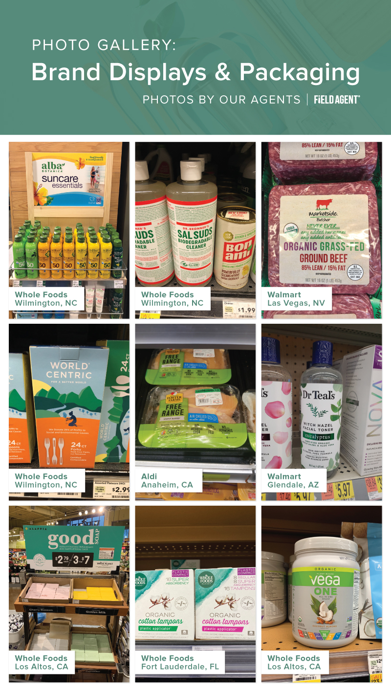 Sustainability In-Store Brand Displays and Packaging agent photo gallery