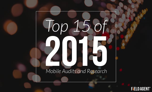 Top 15 of 2015 in Mobile Audits and Research