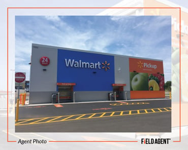 Walmart's New Pickup Kiosk front view