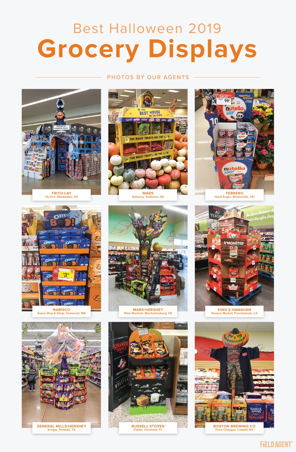 2019 Halloween Grocery Displays