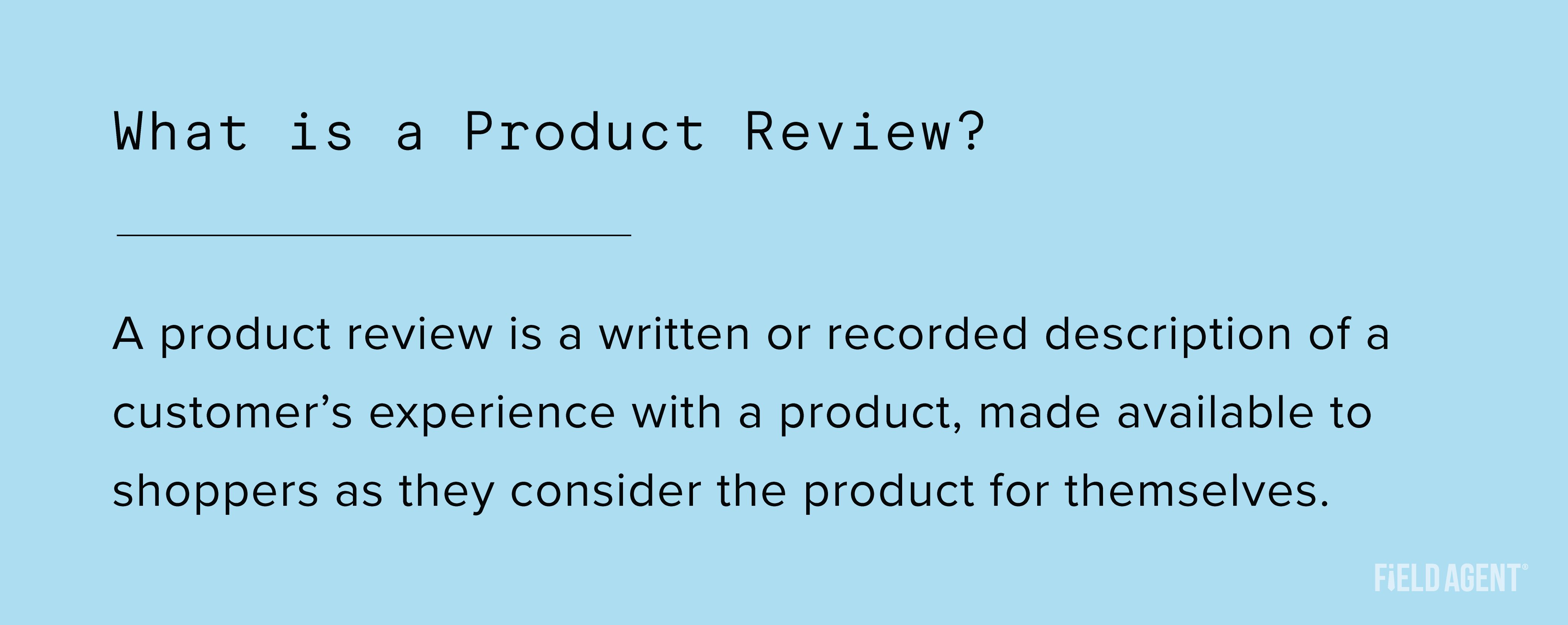 Definition of a product review