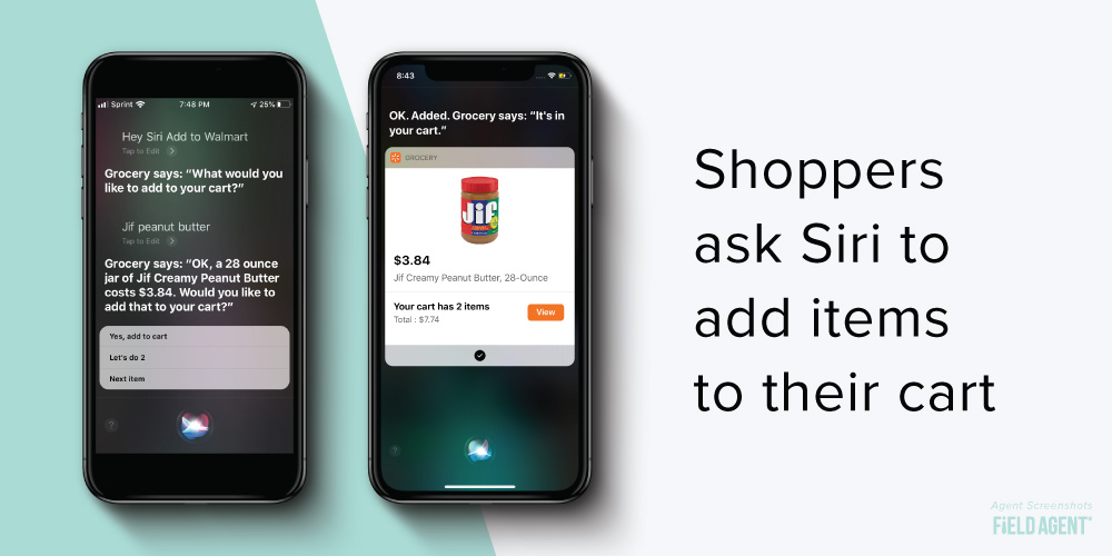 Walmart Siri Add to Cart